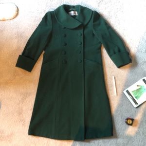 Dark green wool coat